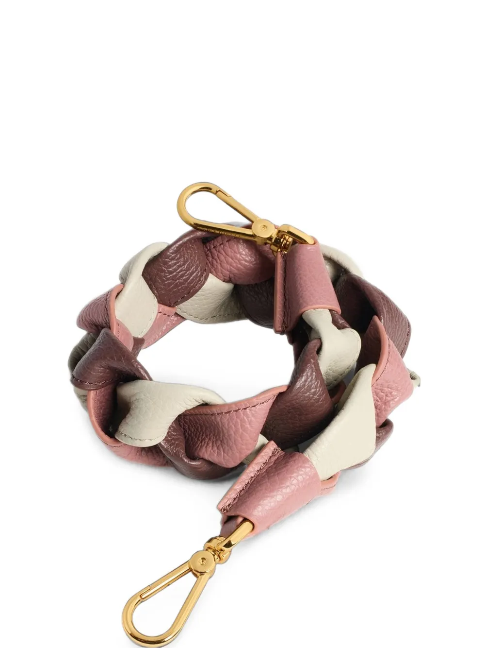 Coccinelle Boheme braided leather bag strap