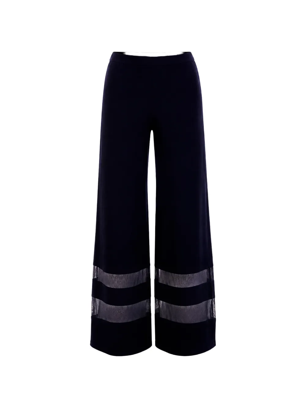 FRANK LYMAN Palazzohose mit semi-transparentem Einsatz - Blau