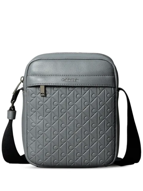 Calvin Klein logo-embossed messenger bag