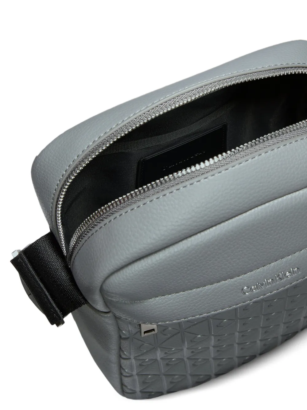 Calvin Klein Messengertas met logo-reliëf Grijs