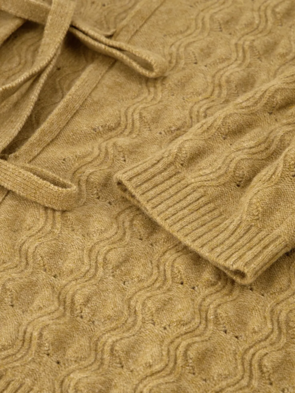 Fabienne Chapot Chelsea vest met striksluiting Beige