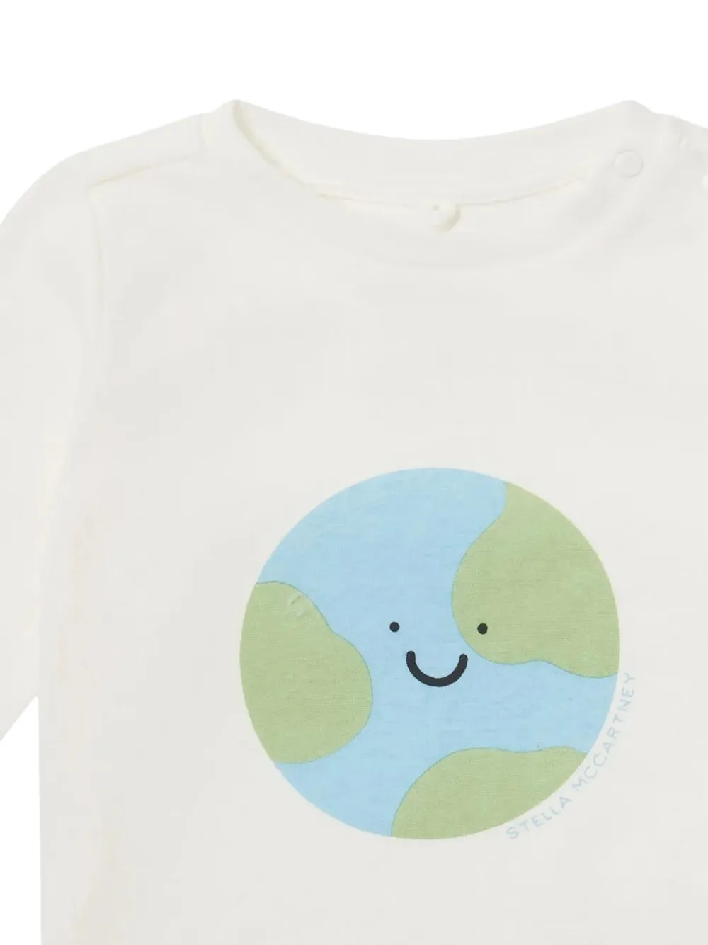 Stella McCartney Kids T-shirt met grafische print Wit