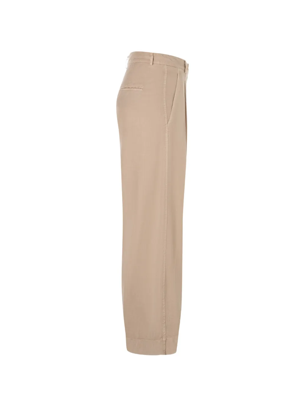 Cambio Adeline plooibroek met wijde pijpen Beige