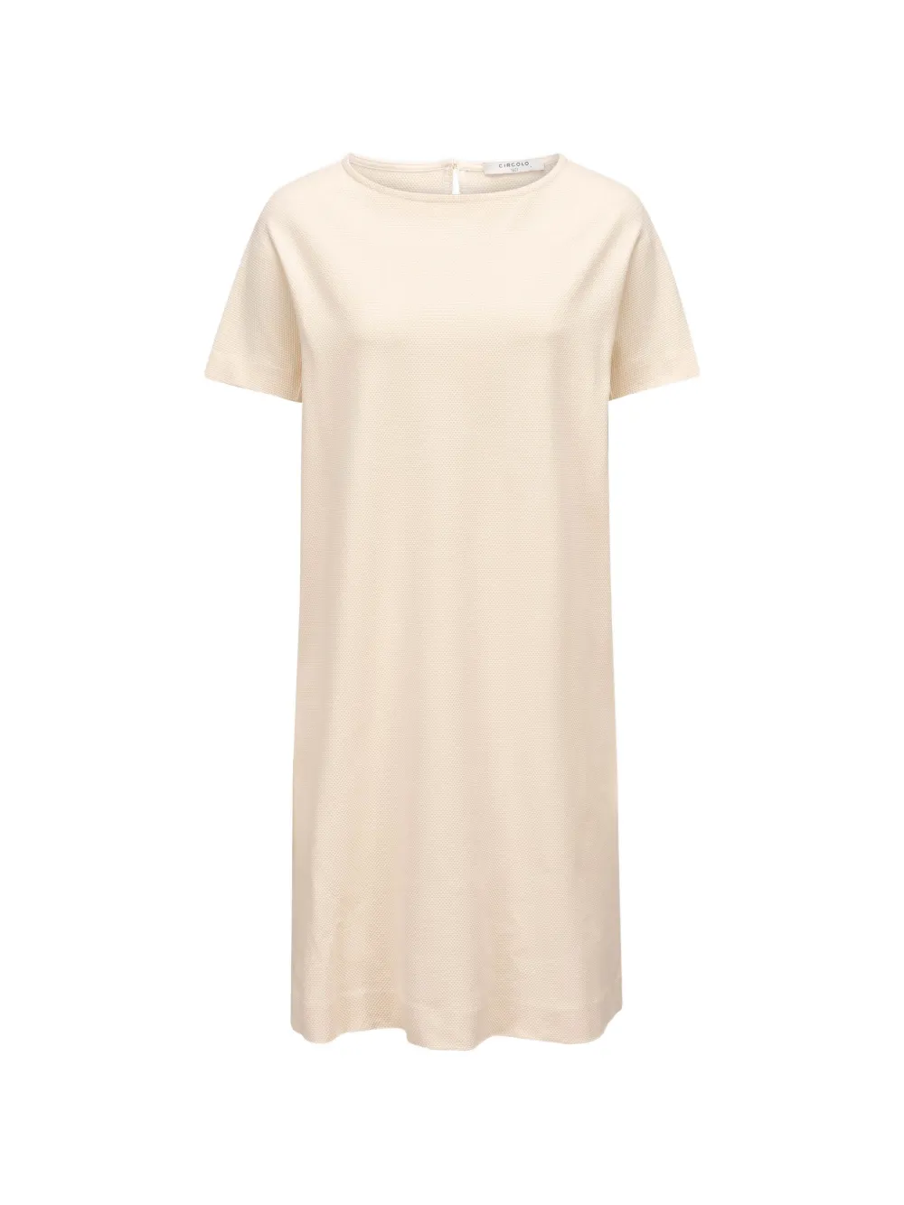 Circolo 1901 piqué-weave short-sleeve mini dress - Nude