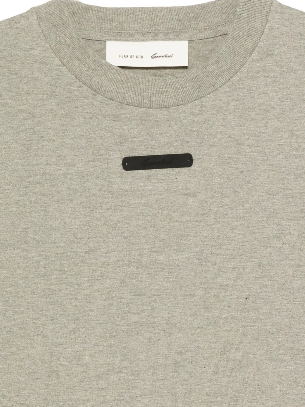 FEAR OF GOD ESSENTIALS T-shirt met logopatch Groen