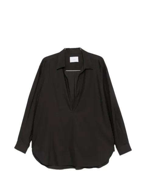 ssstein plunging V-neck oversized shirt