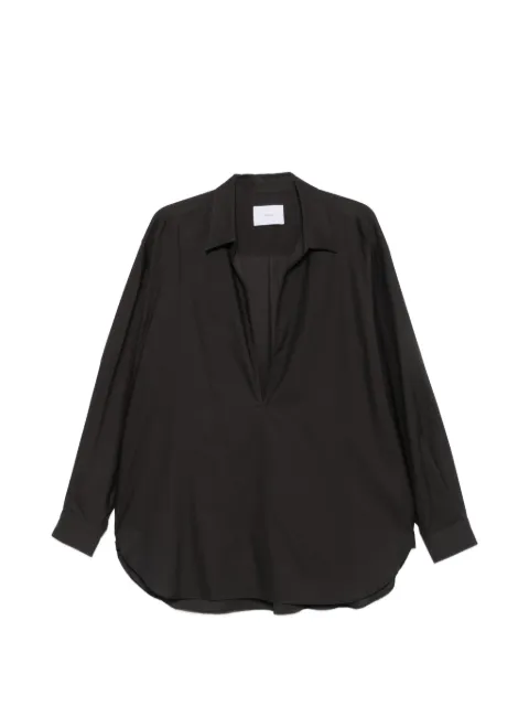 ssstein plunging V-neck oversized shirt