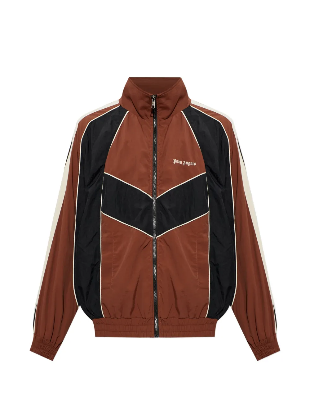 Palm Angels Hollywood stand-up collar jacket - Marrone