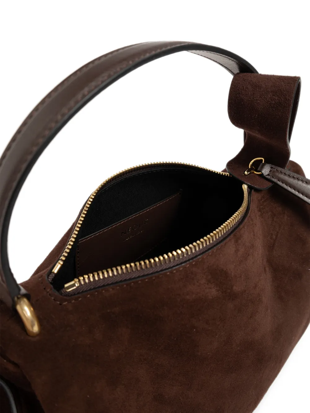 NEOUS Scorpius Suede Tote Bag in Brown, view 5