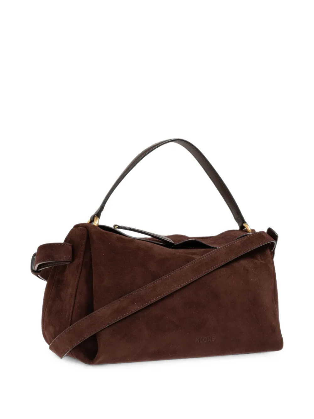 NEOUS Scorpius Suede Tote Bag in Brown, view 4