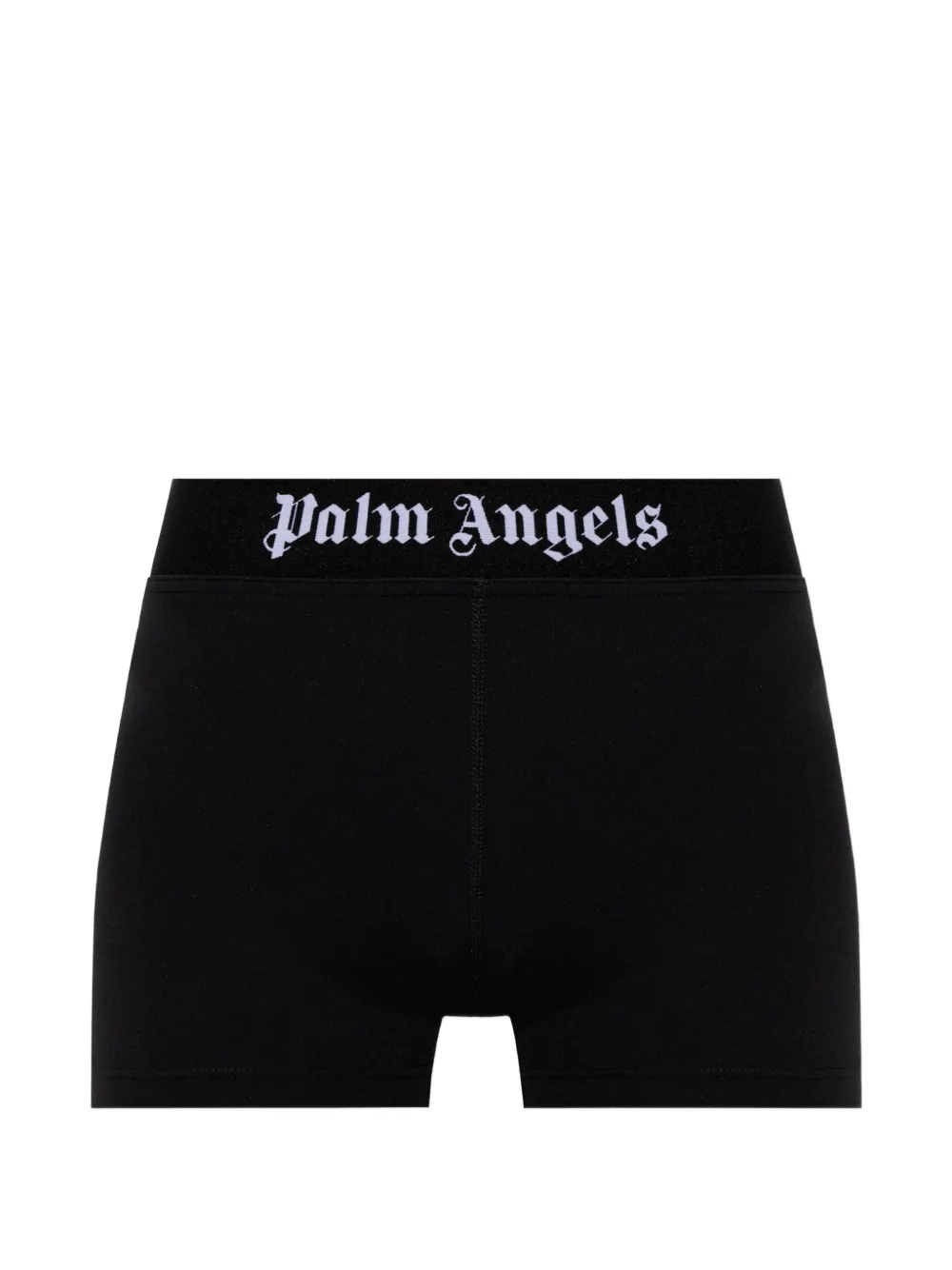 Palm Angels logo-waistband shorts - Nero