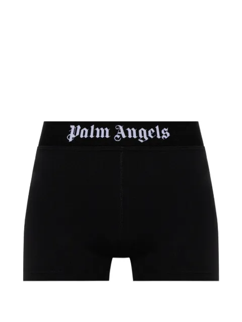 Palm Angels logo-waistband shorts