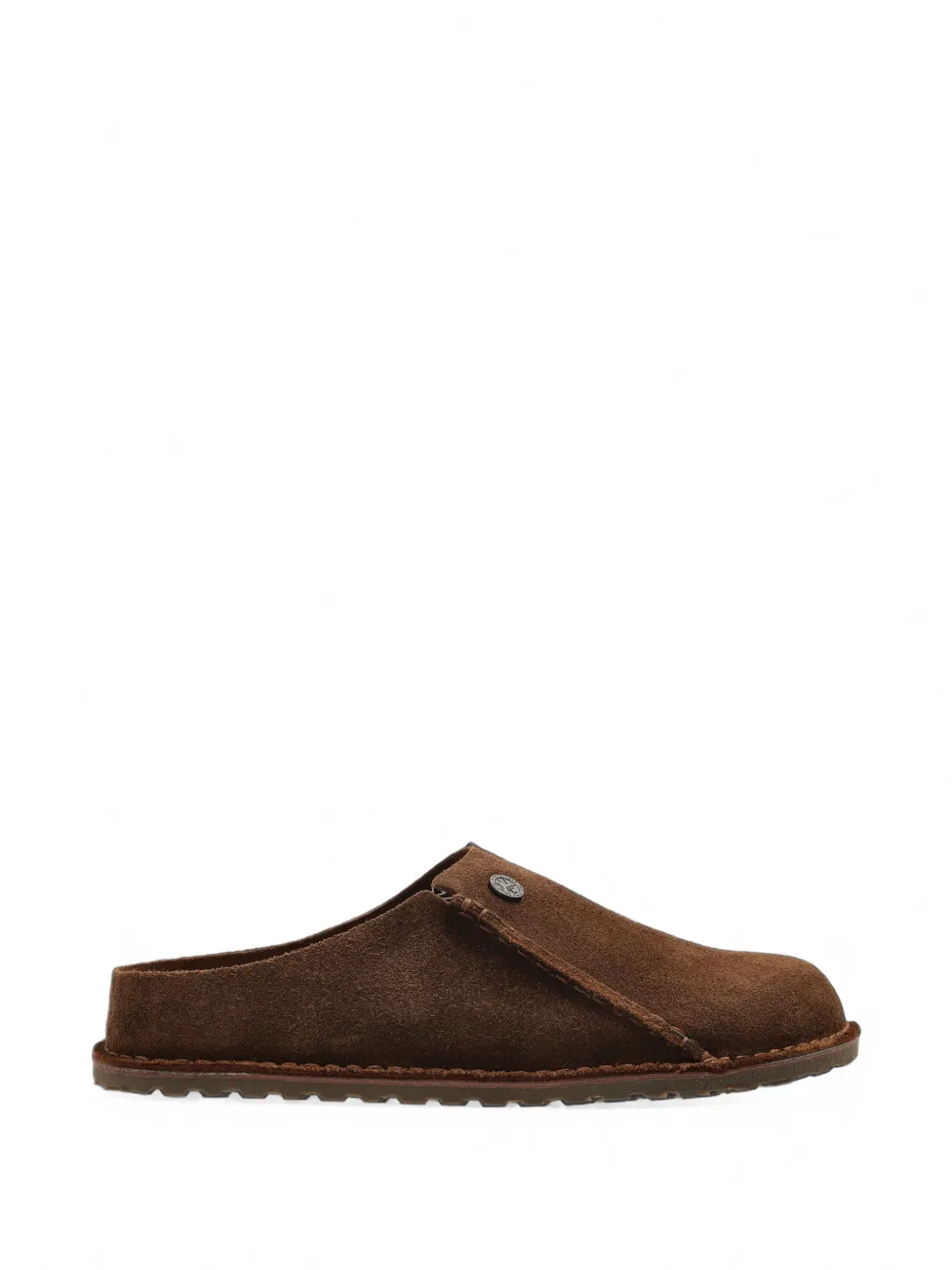 Birkenstock Mules Zermatt Premium in pelle scamosciata - Marrone