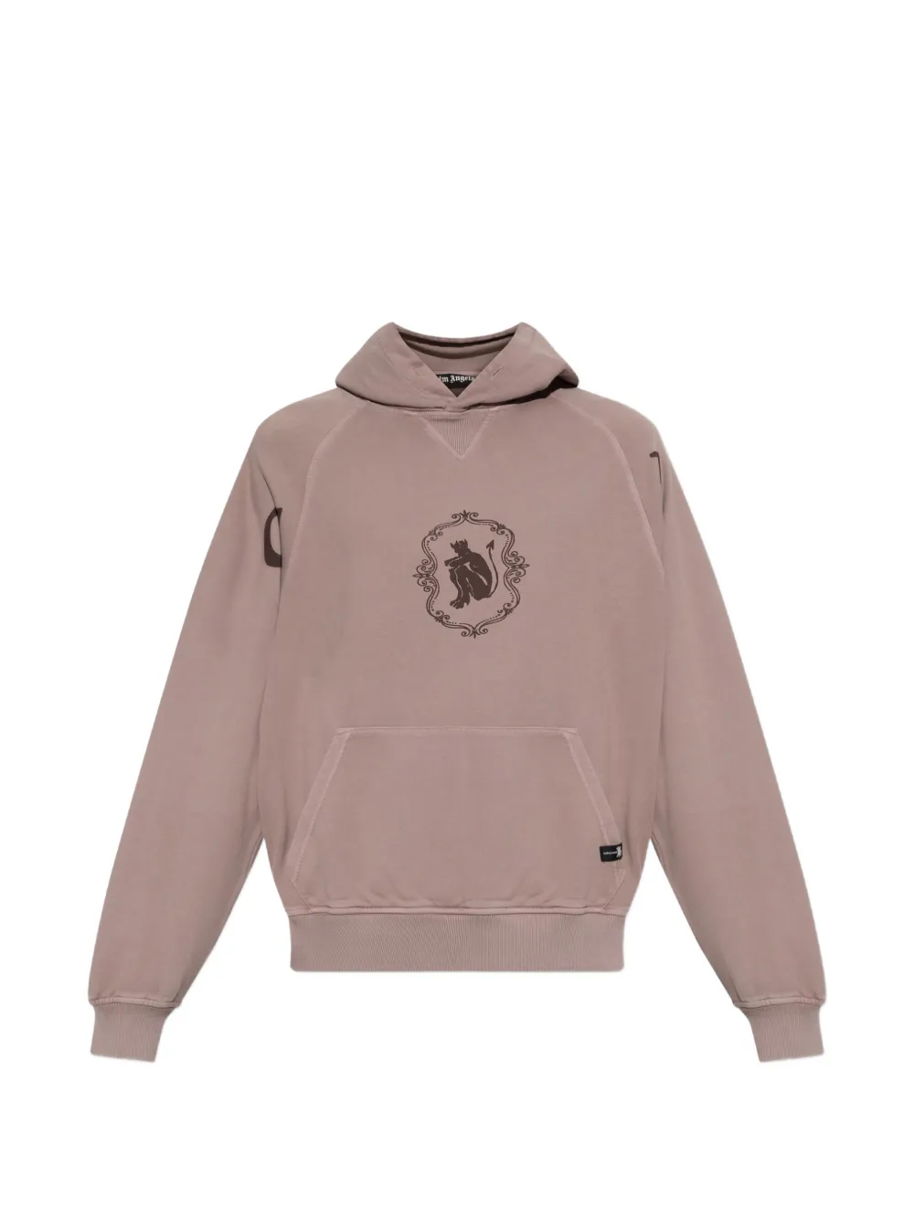 Palm Angels Devil Herald graphic-print hoodie - Rosa