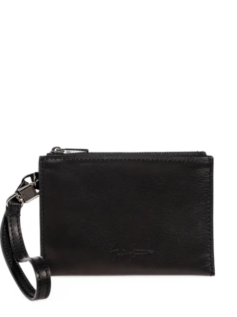 Discord Yohji Yamamoto logo-debossed leather wallet