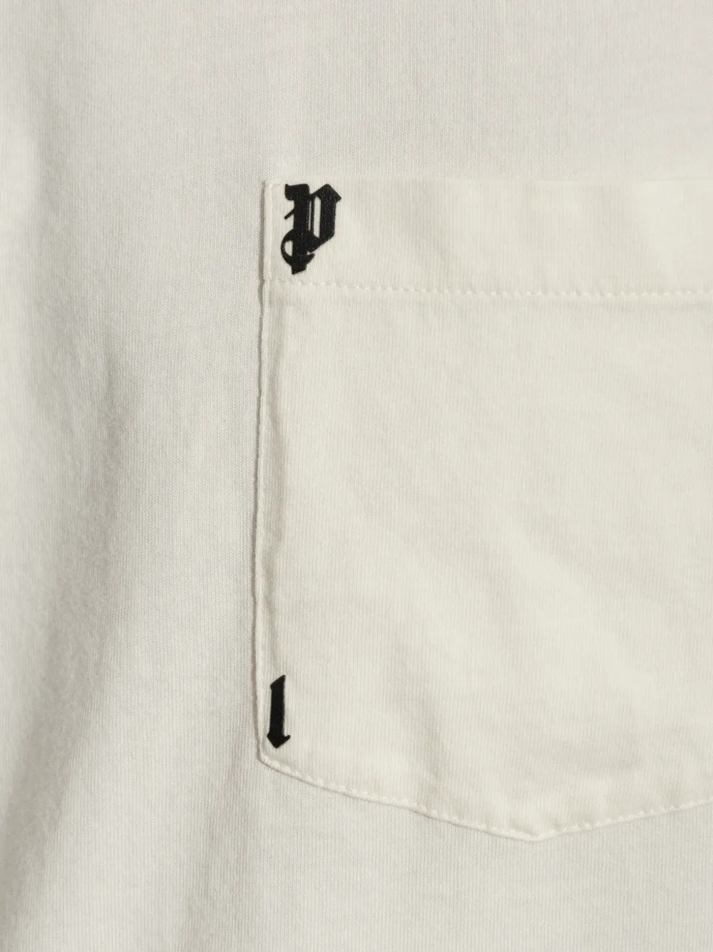 Palm Angels logo-print pocket T-shirt Beige