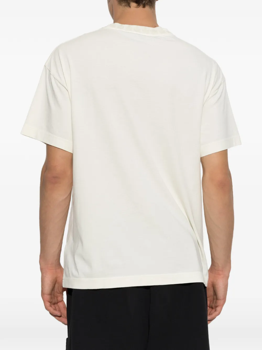Palm Angels logo-print pocket T-shirt Beige