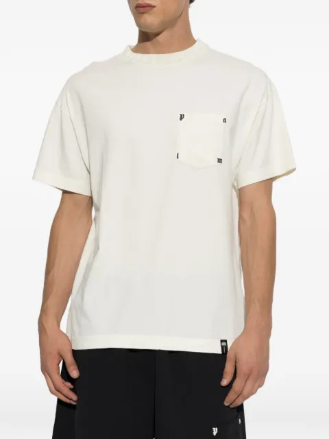 Palm Angels logo-print pocket T-shirt