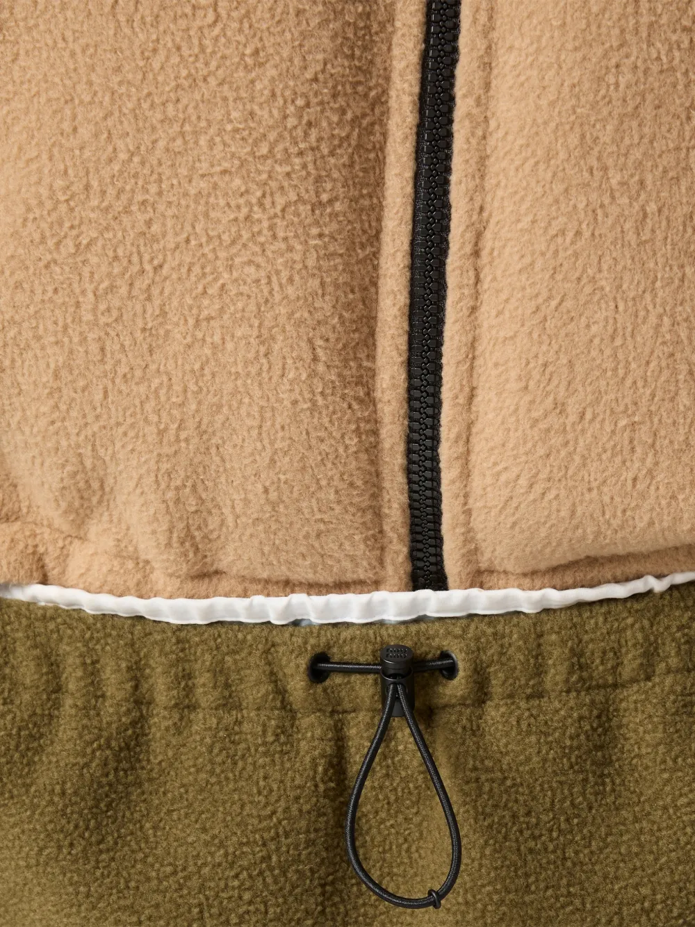 Miu Fleece donsjack Beige