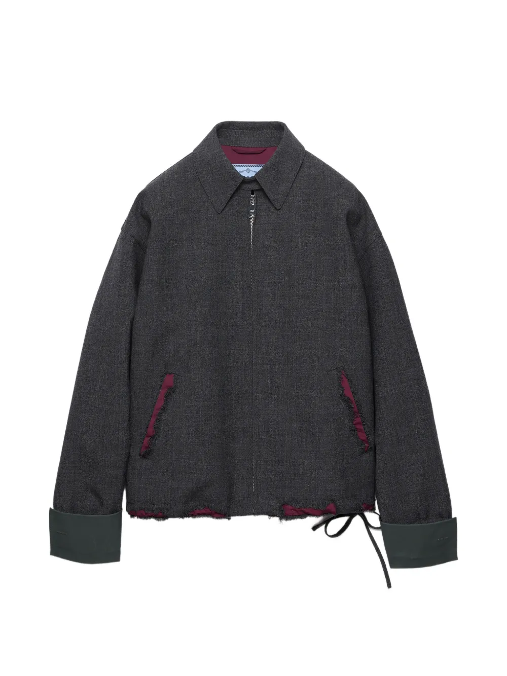 Prada Bonded devoré hopsack blouson