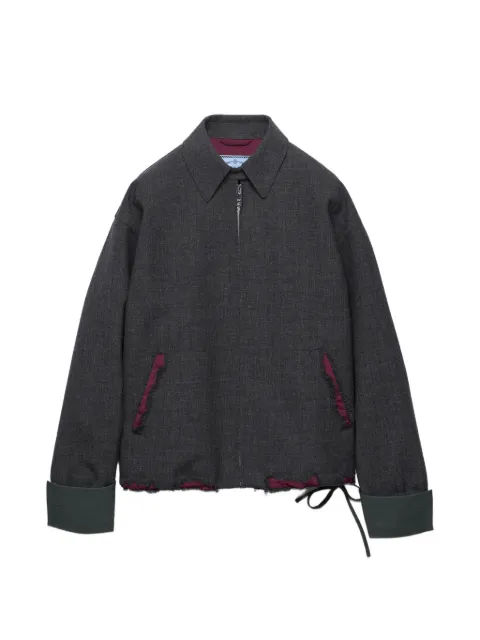 Prada Bonded devoré hopsack blouson 