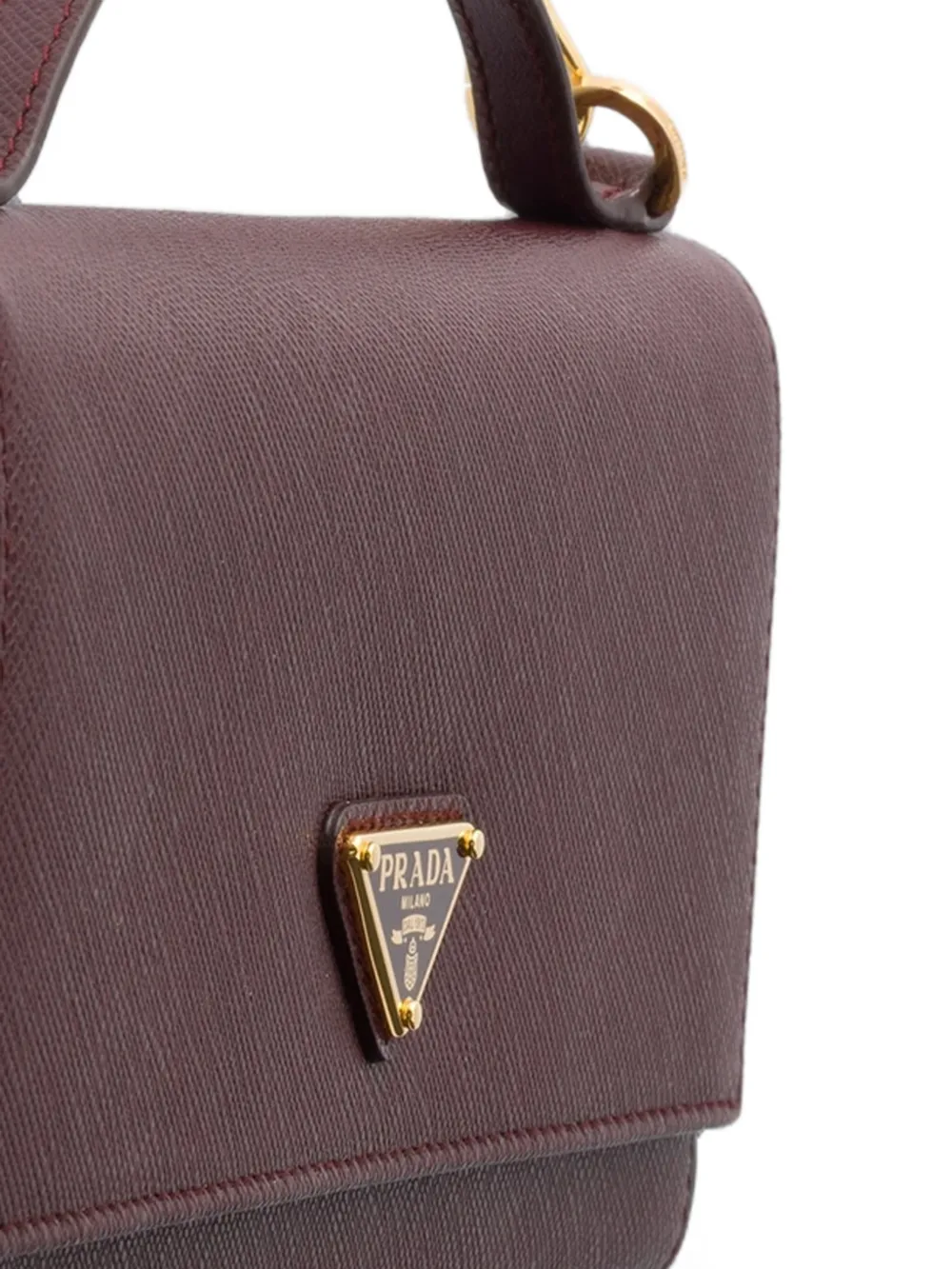 Prada Saffiano leren portemonnee met schouderband Rood