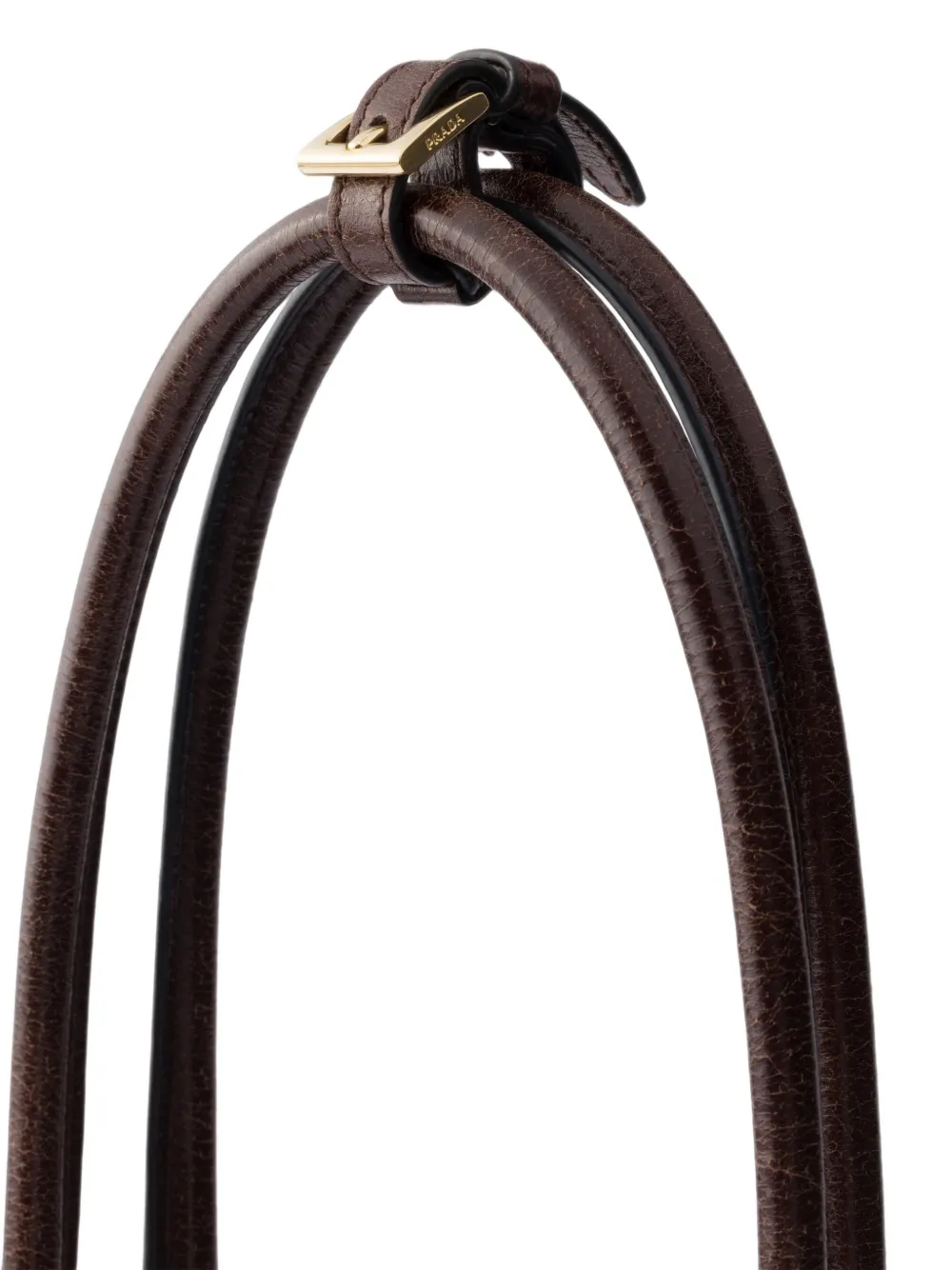 Prada Extra grote Bonnie leren handtas Bruin