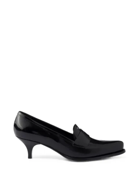 Prada Brushed leather loafers