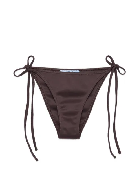 Prada bikini bottom tejido con motivo Interlock