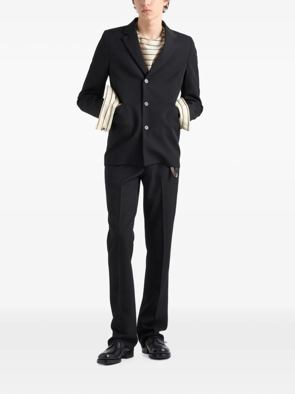 Prada Wollen broek Zwart