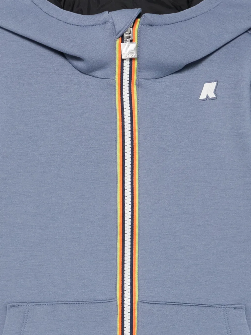 K Way Kids Hoodie met rits Blauw