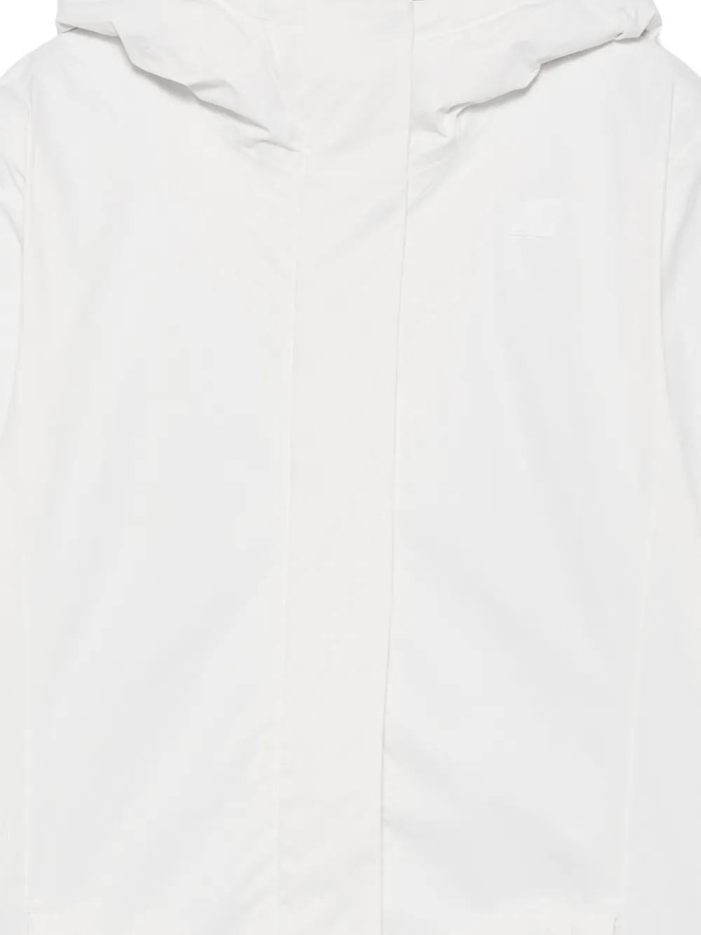 K Way Kids Jas met logopatch en capuchon Wit