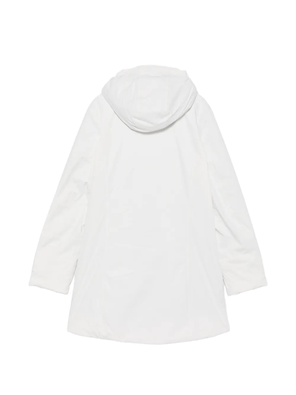 K Way Kids Jas met logopatch en capuchon Wit