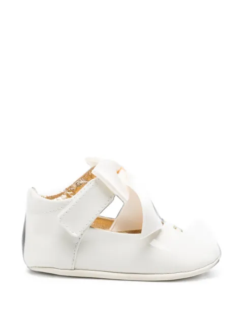 Elisabetta Franchi Kids bow-detail touch-strap pre-walkers