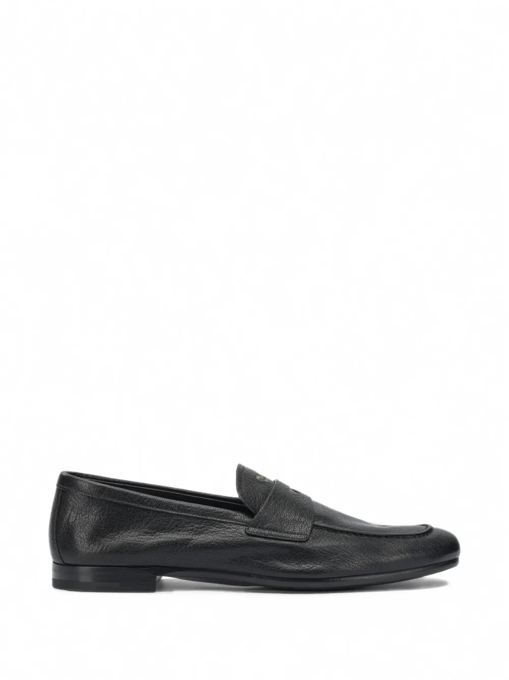 Prada grainy-leather loafers - Nero