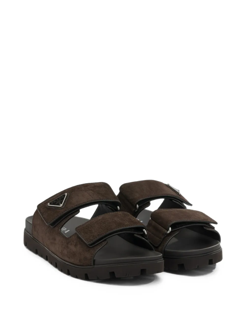 Prada Suède andalen met band Bruin