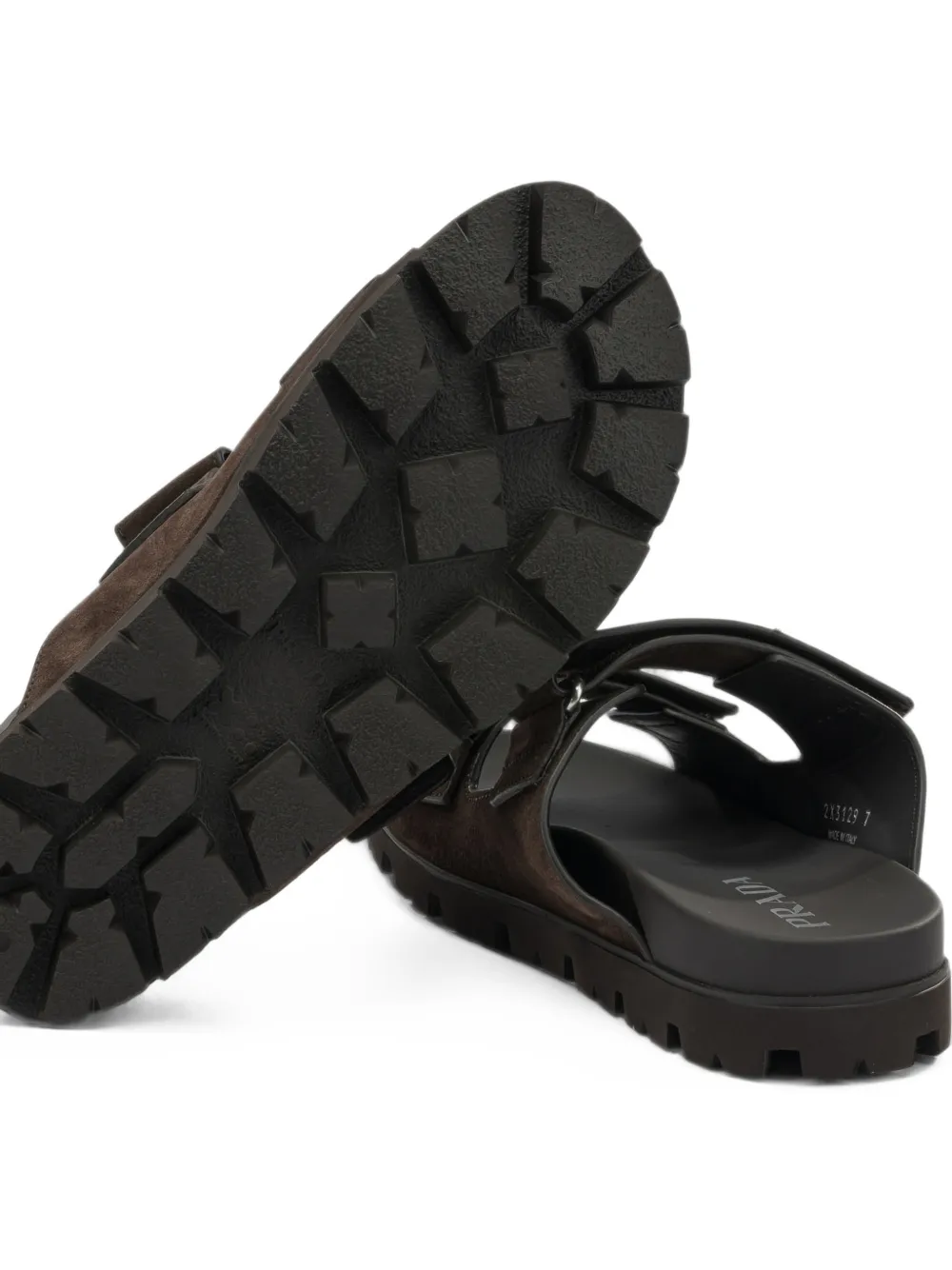 Prada Suède andalen met band Bruin