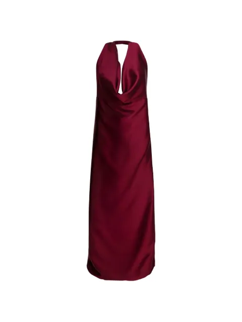 Semper cowl-neck halterneck maxi dress