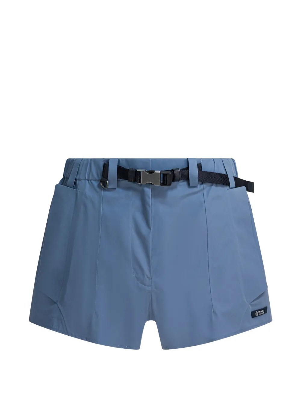 Prada Re-Nylon belted shorts - Blu
