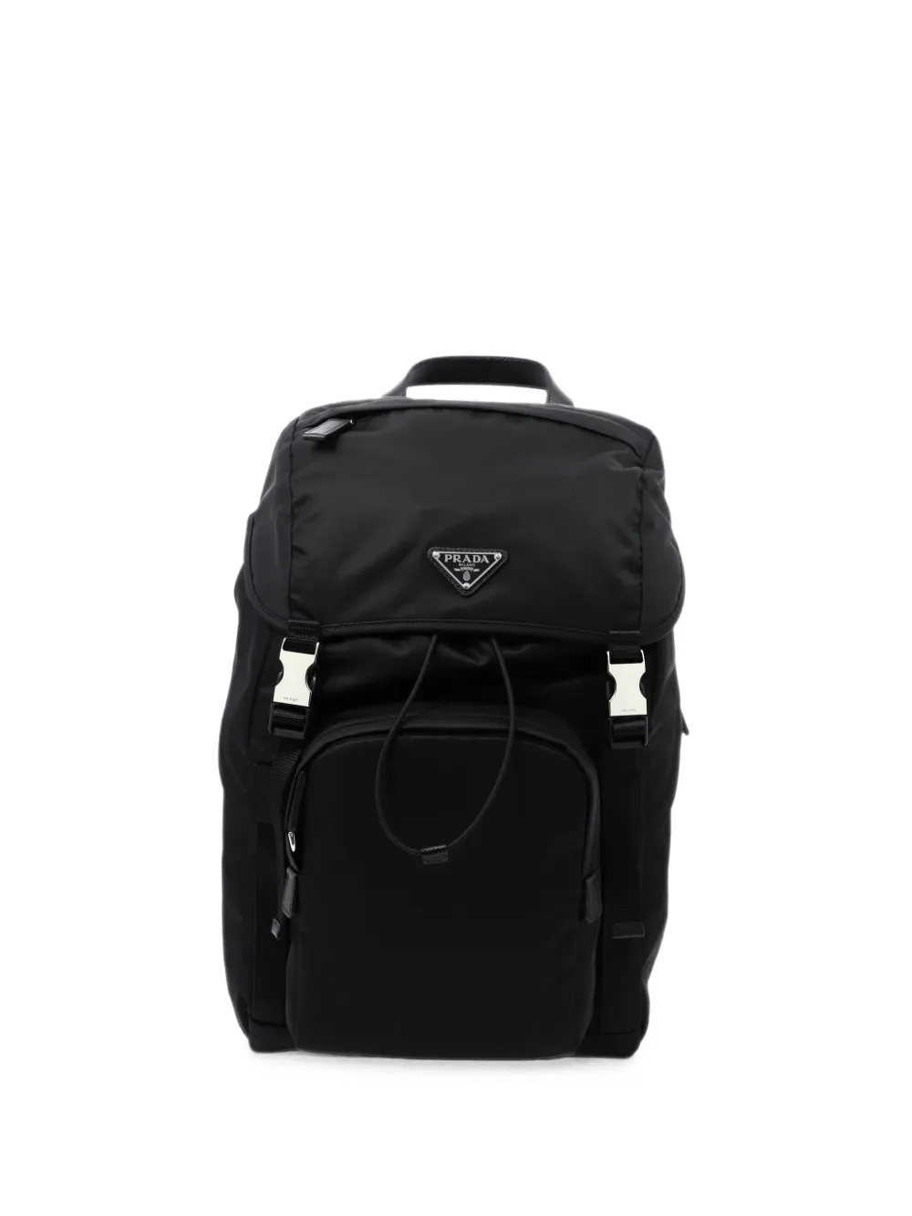 Prada Re-Nylon and Saffiano leather backpack - Nero