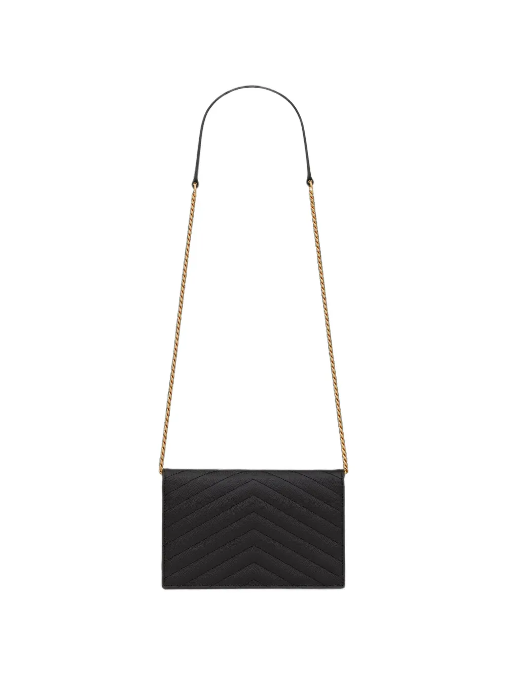 Saint Laurent Cassandre quilted leather shoulder bag Zwart