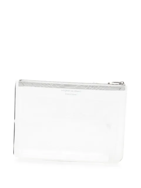 Comme Des Garçons snake-effect zip-around pouch