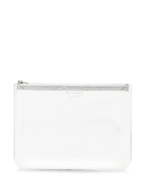 Comme Des Garçons snake-effect zip-around pouch