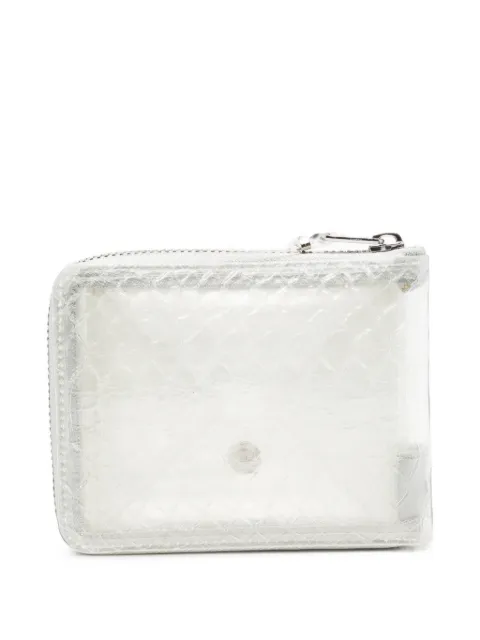 Comme Des Garçons snake-effect zip-around wallet