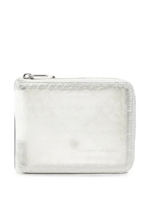 Comme Des Garçons snake-effect zip-around wallet