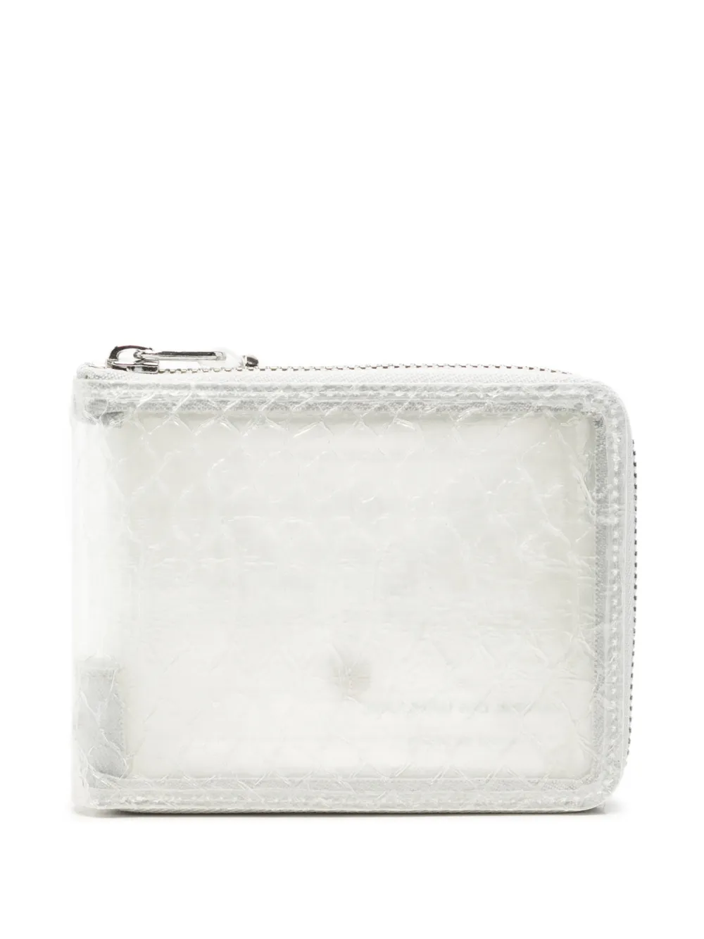 Comme Des Garçons snake-effect zip-around wallet - Bianco