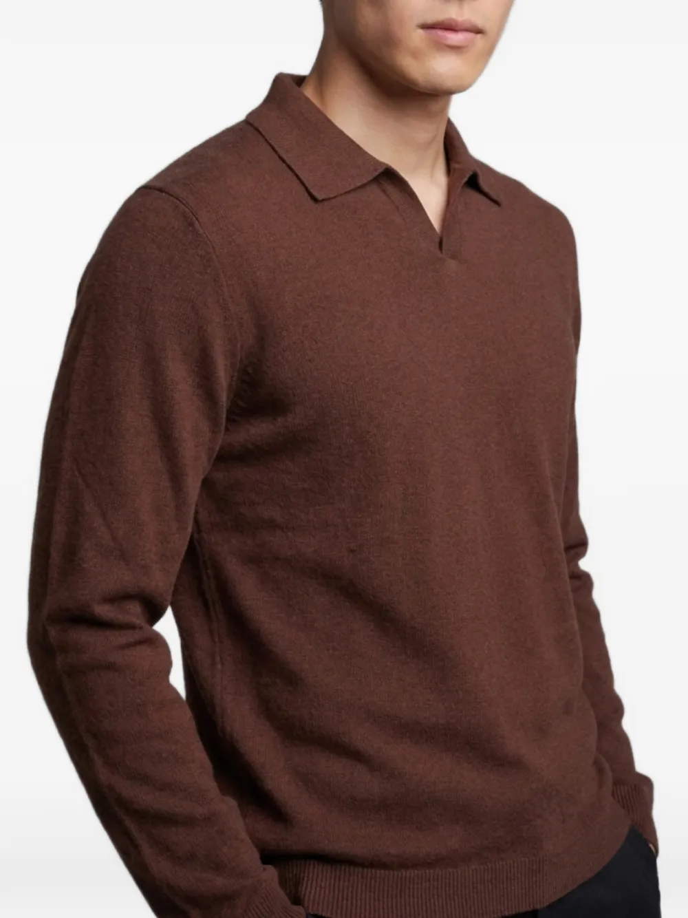 The Row Ripley Polo in Brown, view 2