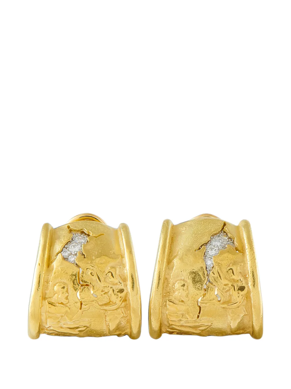 SeidenGang Athena diamond earrings - Oro
