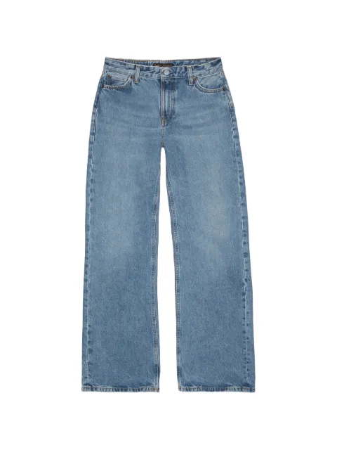 Nudie Jeans Wide Heidi logo-patch wide-leg jeans