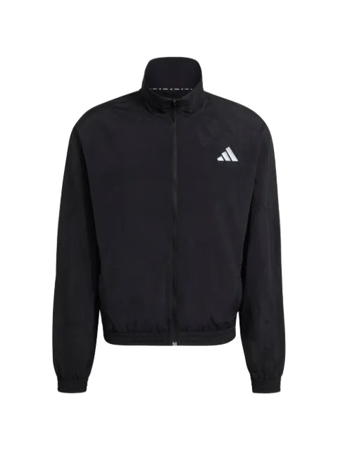 adidas logo-print zip-up jacket